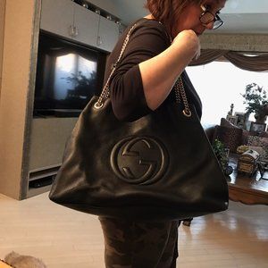 Authentic Gucci Bag SOHO BOHO with gold chain